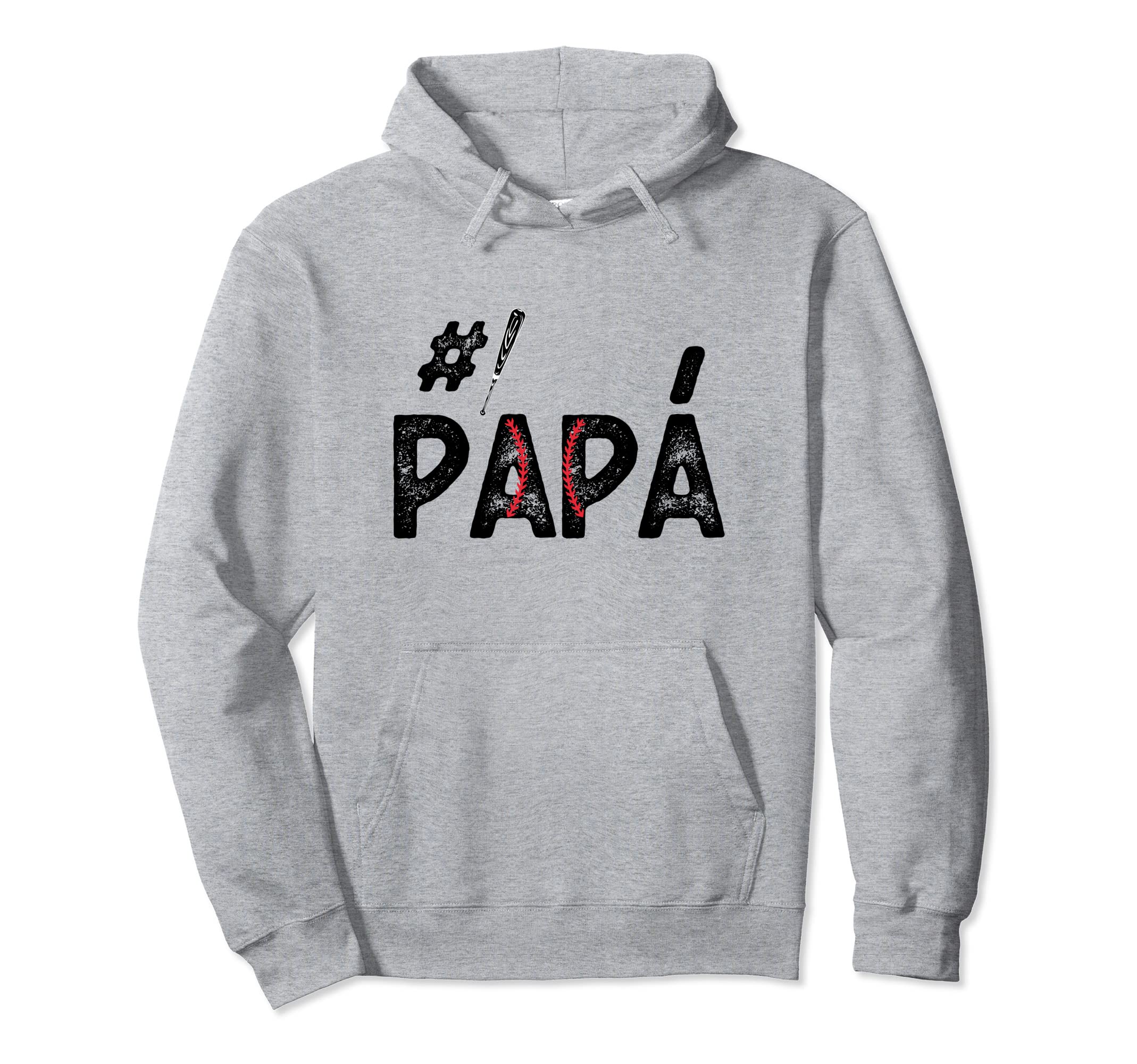 Baseball Dad Number One 1 Pap Hoodie - Casual Everyday Wear Unisex - T-Shirt, Sweatshirt, Hoodie