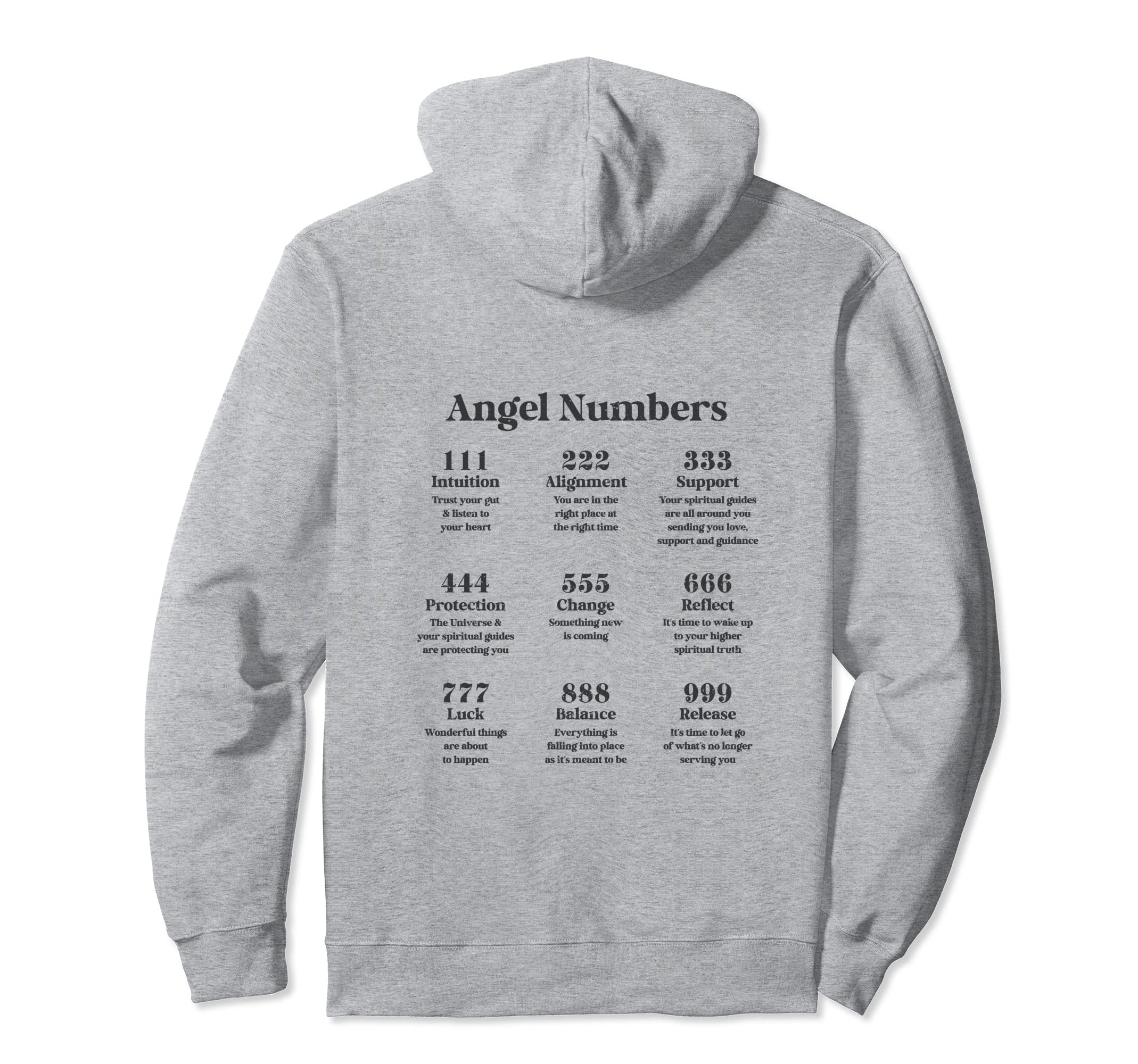 Angel Numbers Angel Energy Y2K Aesthetic Hoodie - Unique Graphic Men Women - T-Shirt, Sweatshirt, Hoodie