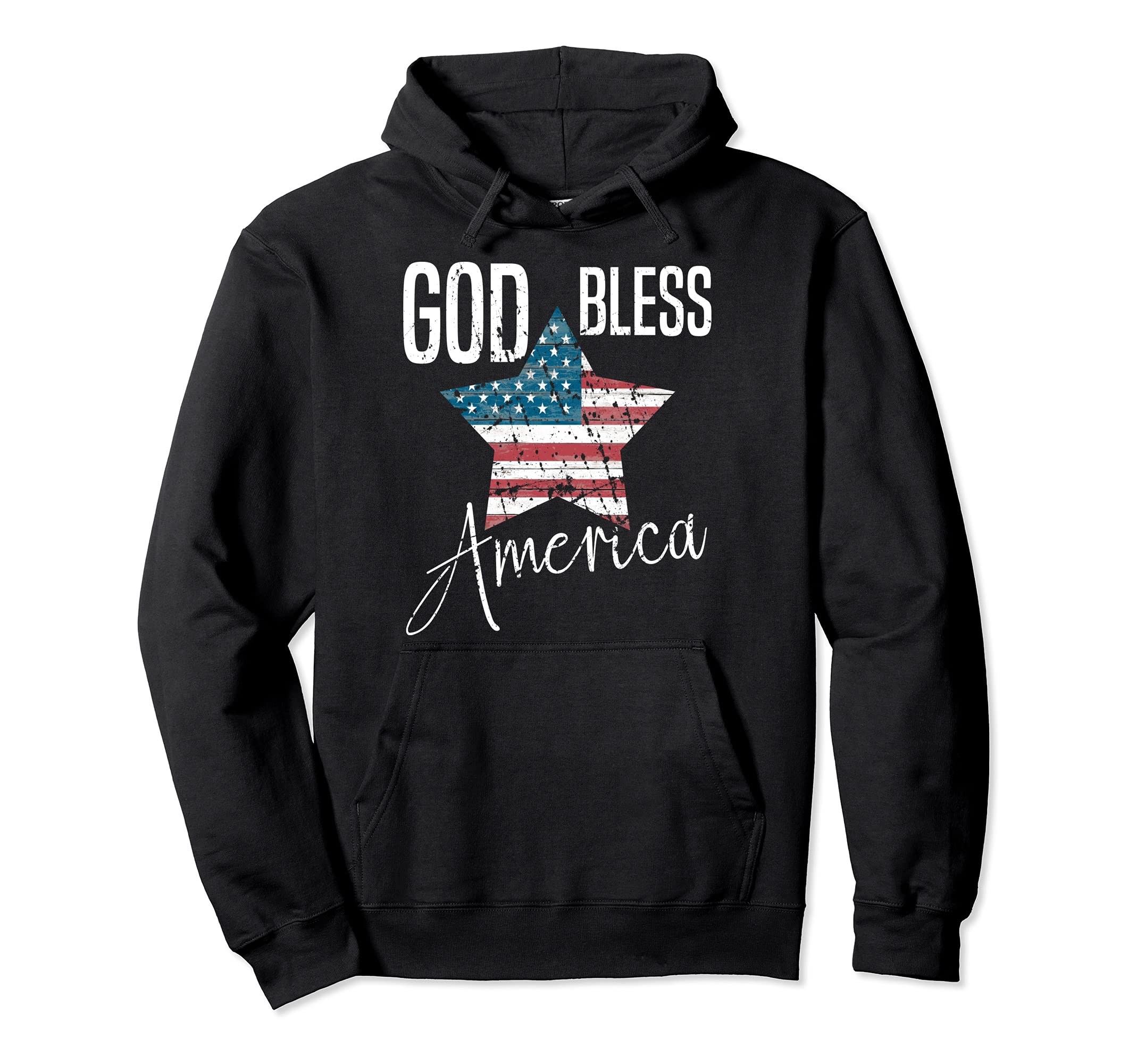 Christian God Bless America Hoodie - Fun Novelty Design Men Women - T-Shirt, Sweatshirt, Hoodie