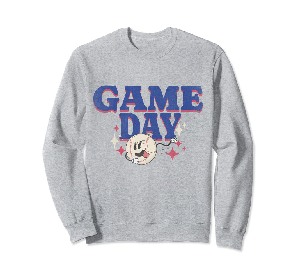 Baseball Game Day Shirts Baseball Mama Sweatshirt - Graphic Print Men Women - T-Shirt, Sweatshirt, Hoodie