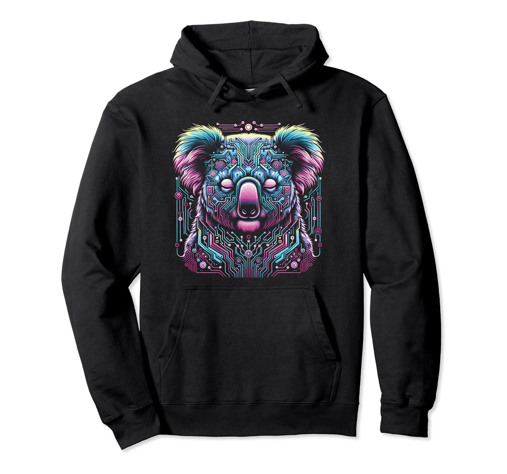 Vaporwave Koala Bear Cyberpunk Art 80S 90S Hoodie - Graphic Print Unisex - T-Shirt, Sweatshirt, Hoodie