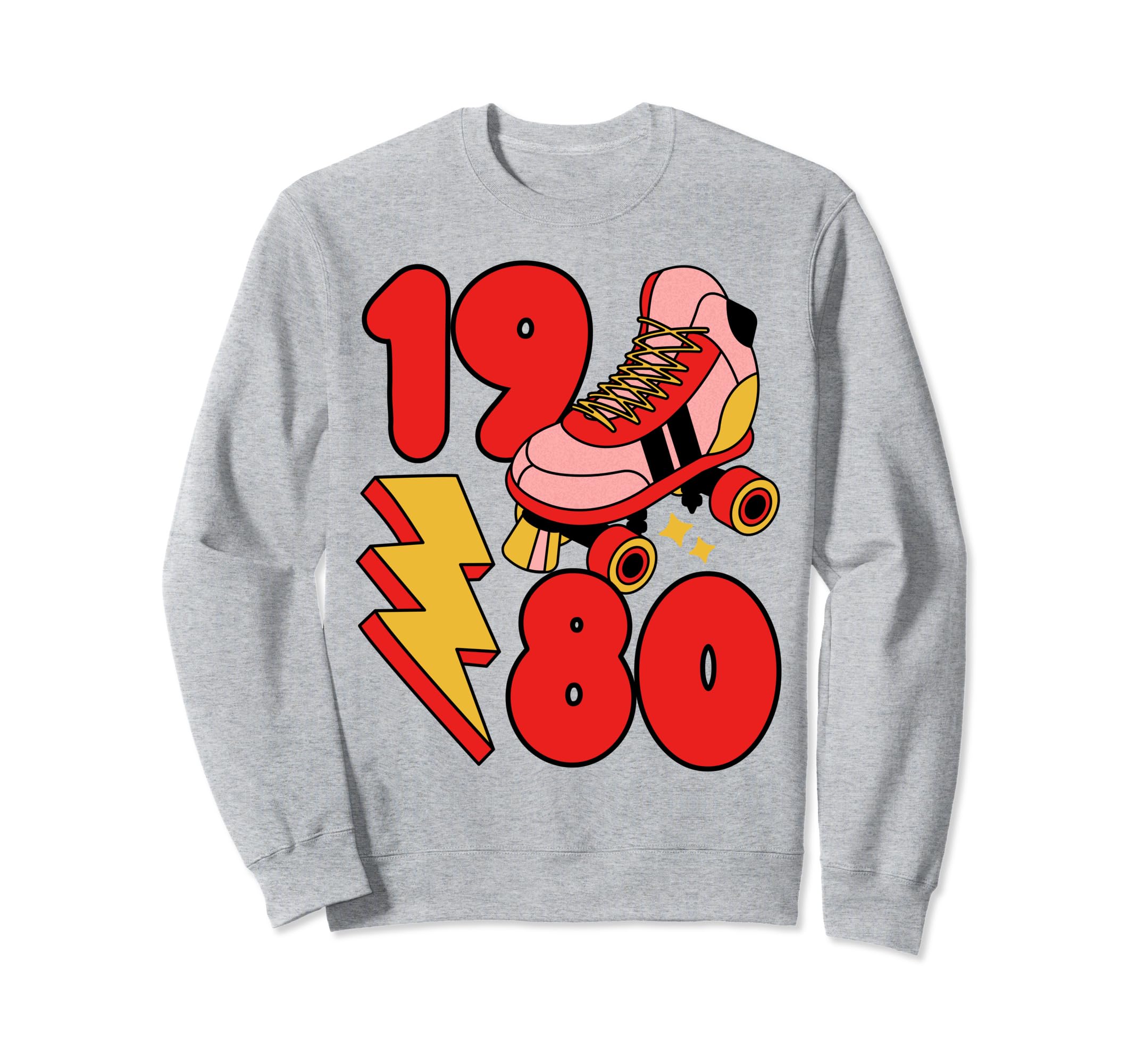 1980 Roller Skate 80S Nostalgia Sweatshirt - Aesthetic Graphic for Adults - T-Shirt, Sweatshirt, Hoodie