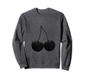Stylish Cherries Black Y2K Aesthetic Sweatshirt - Fun Novelty Design Unisex - T-Shirt, Sweatshirt, Hoodie