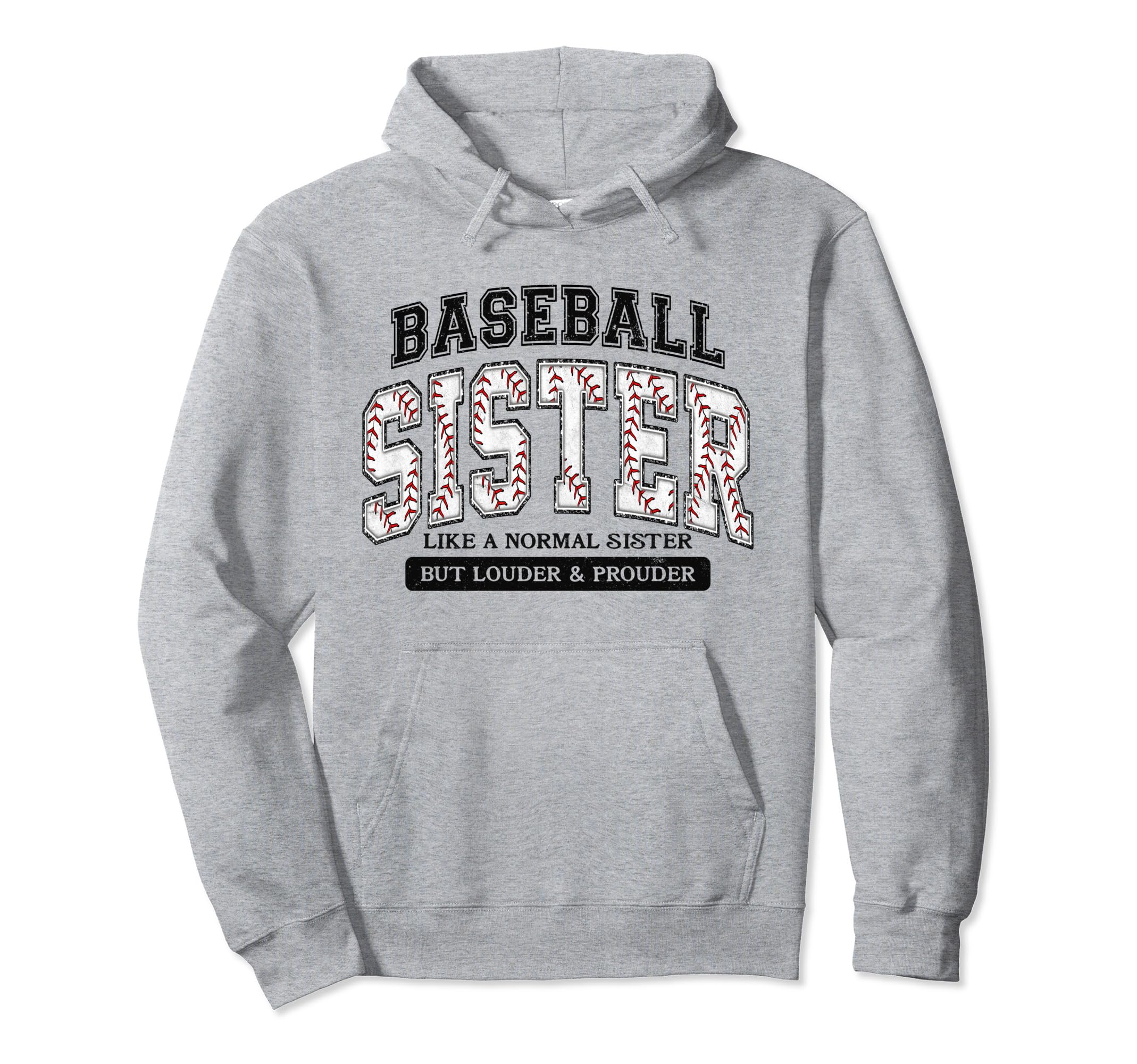 Baseball Sister Like Normal But Hoodie - Custom Art Print for Adults - T-Shirt, Sweatshirt, Hoodie