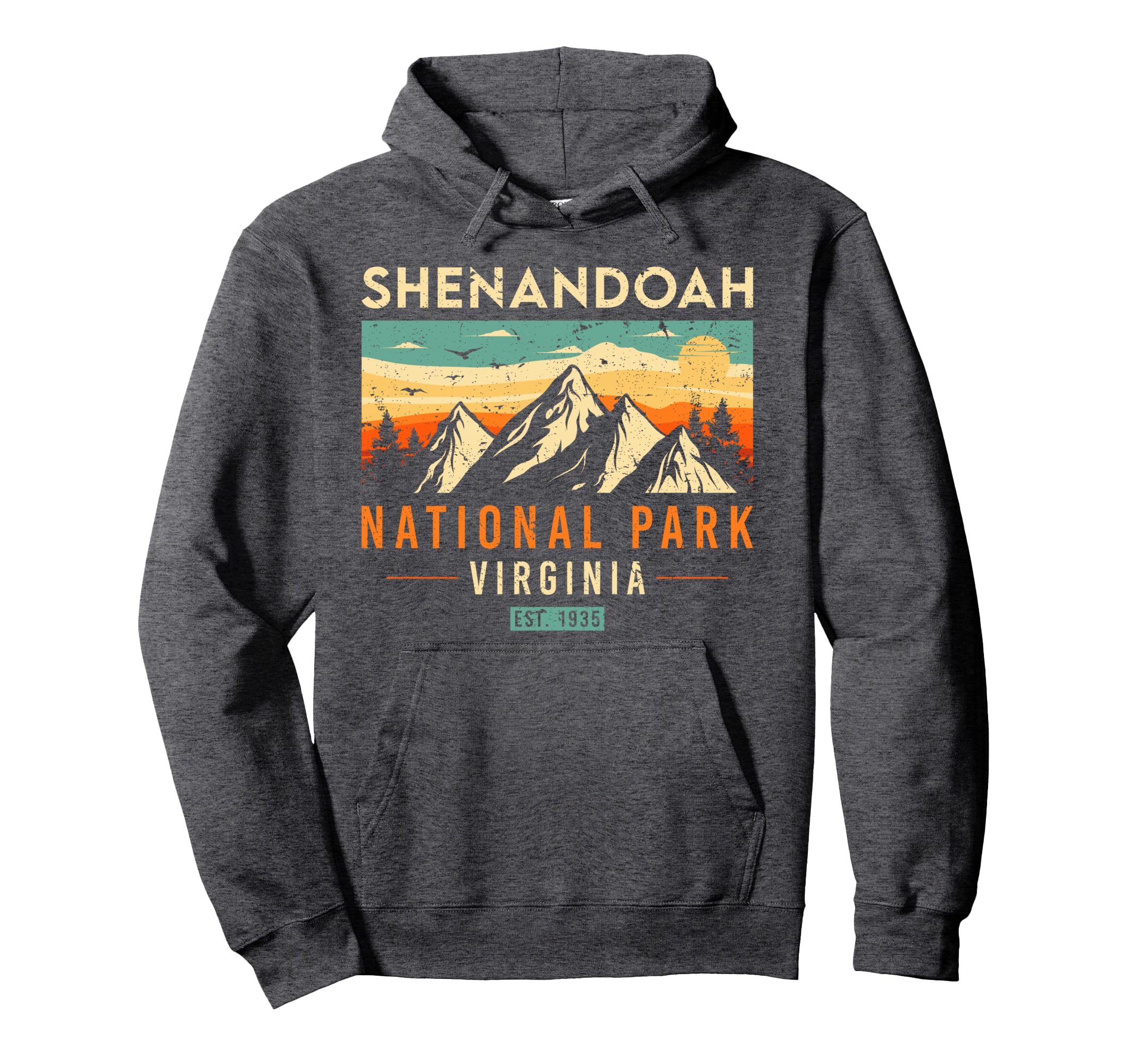 Shenandoah Est 1935 Virginia National Hoodie - Aesthetic Graphic Men Women - T-Shirt, Sweatshirt, Hoodie