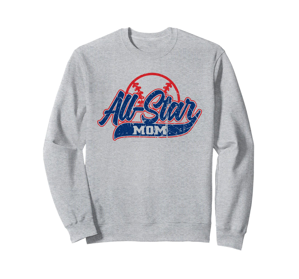 Baseball All Star Mom Sweatshirt - Aesthetic Graphic Unisex - T-Shirt, Sweatshirt, Hoodie