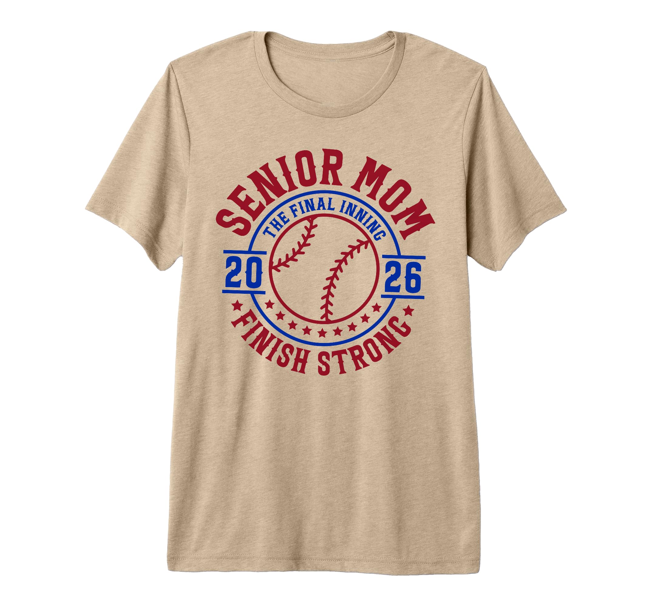 Baseball Senior Mom 2026 Final Inning T-Shirt - Unique Graphic Men Women - T-Shirt, Sweatshirt, Hoodie