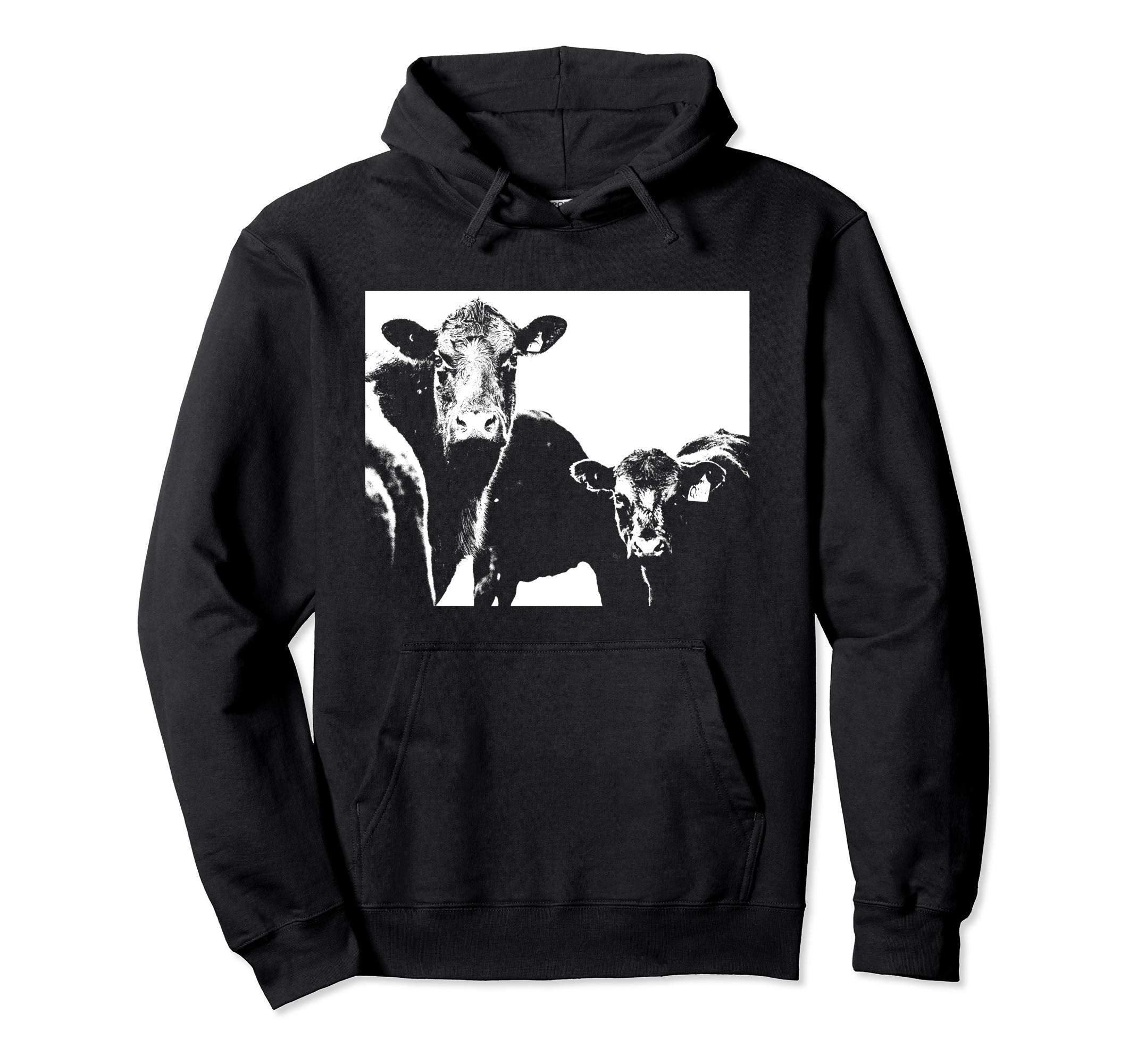 Cow Cattle Farmer Dairy Cows Animal Hoodie - Unique Graphic for Adults - T-Shirt, Sweatshirt, Hoodie