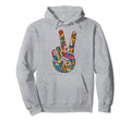 Fun Brightly Colored Psychedelic Peace Hoodie - Custom Art Print Unisex - T-Shirt, Sweatshirt, Hoodie