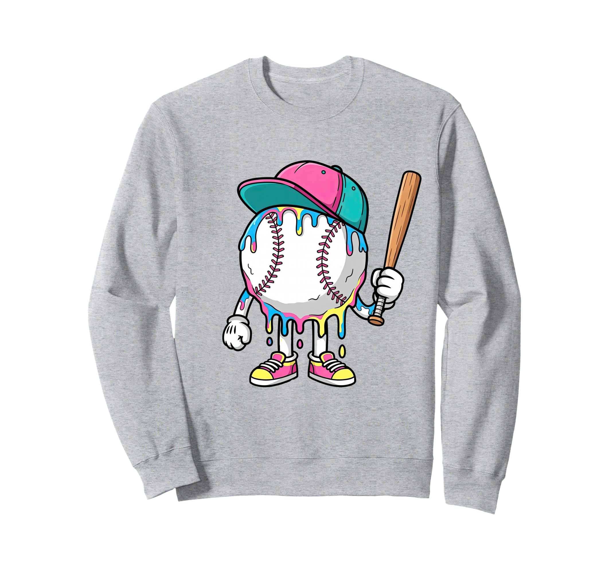 Baseball Drip Game Day Sport Sweatshirt - Fun Novelty Design Men Women - T-Shirt, Sweatshirt, Hoodie