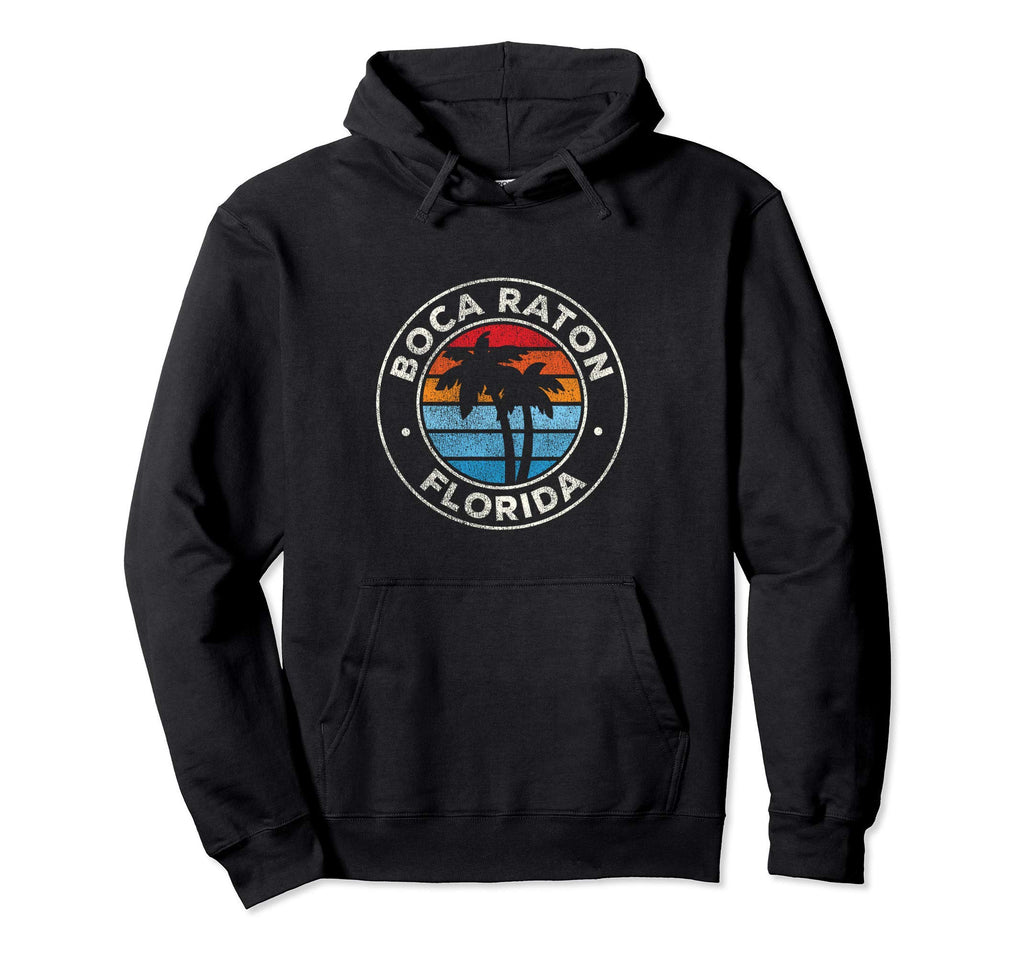 Boca Raton Florida Fl 70S Hoodie - Aesthetic Graphic Men Women - T-Shirt, Sweatshirt, Hoodie