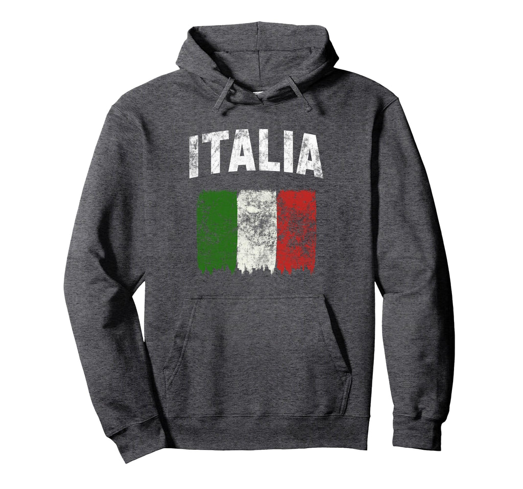 Italia Distressed Italian Flag Hoodie - Streetwear Style for Adults - T-Shirt, Sweatshirt, Hoodie