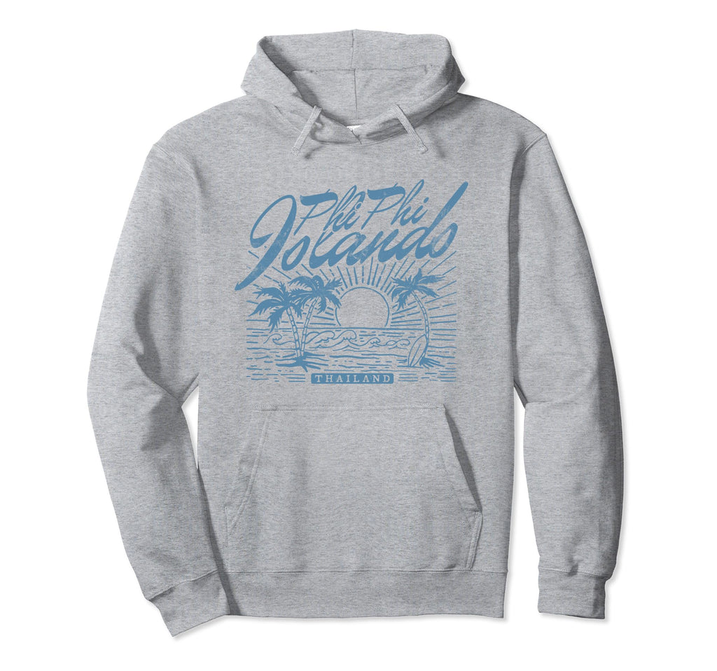 Phi Phi Islands Thailand Distressed Hoodie - Aesthetic Graphic Men Women - T-Shirt, Sweatshirt, Hoodie