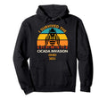 Cicada Invasion 2021 I Survived Ohio Sunset Hoodie - Unique Graphic Unisex - T-Shirt, Sweatshirt, Hoodie