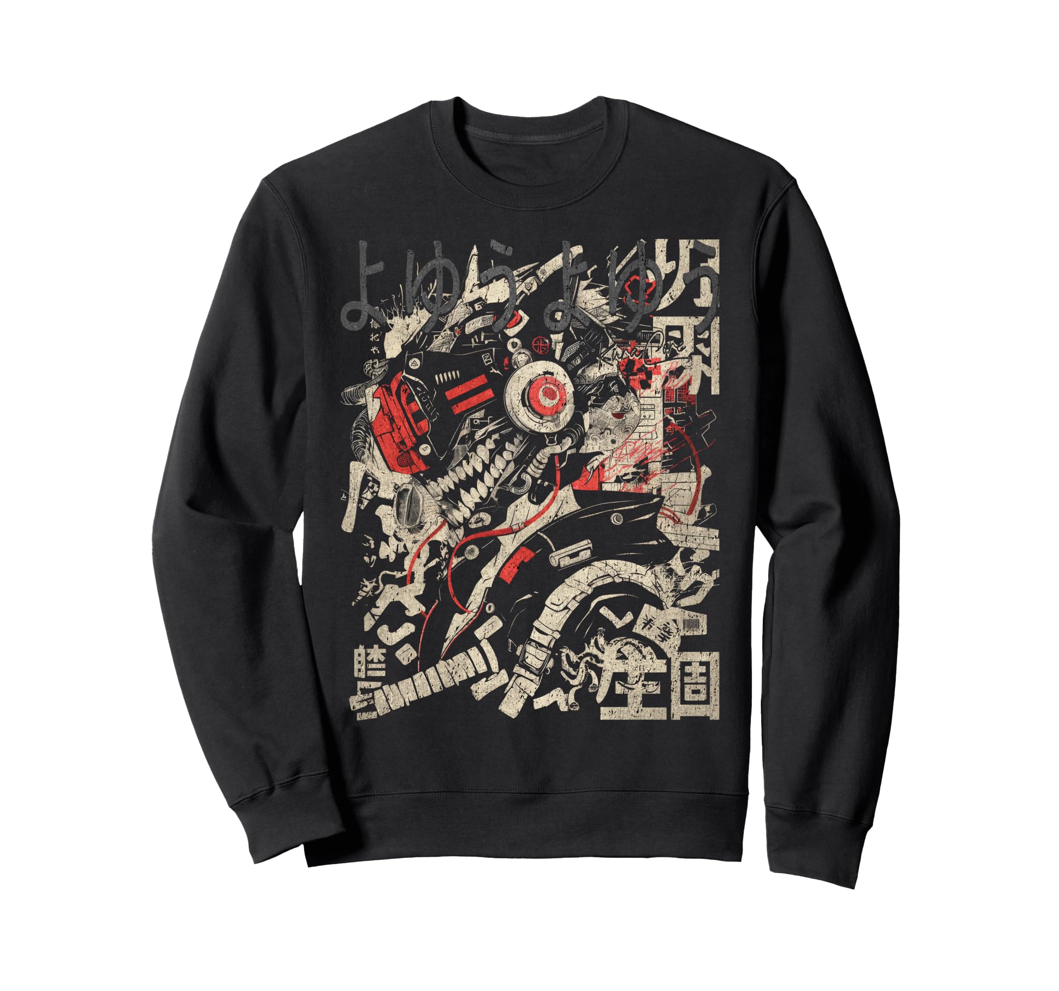 Japanese Streetwear Cyberpunk Y2K Sweatshirt - Casual Everyday Wear Unisex - T-Shirt, Sweatshirt, Hoodie
