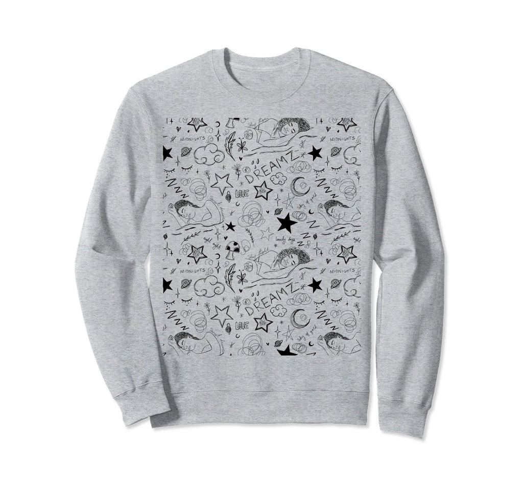 Face Abstract Line Art Drawing Sweatshirt - Unique Graphic Unisex - T-Shirt, Sweatshirt, Hoodie