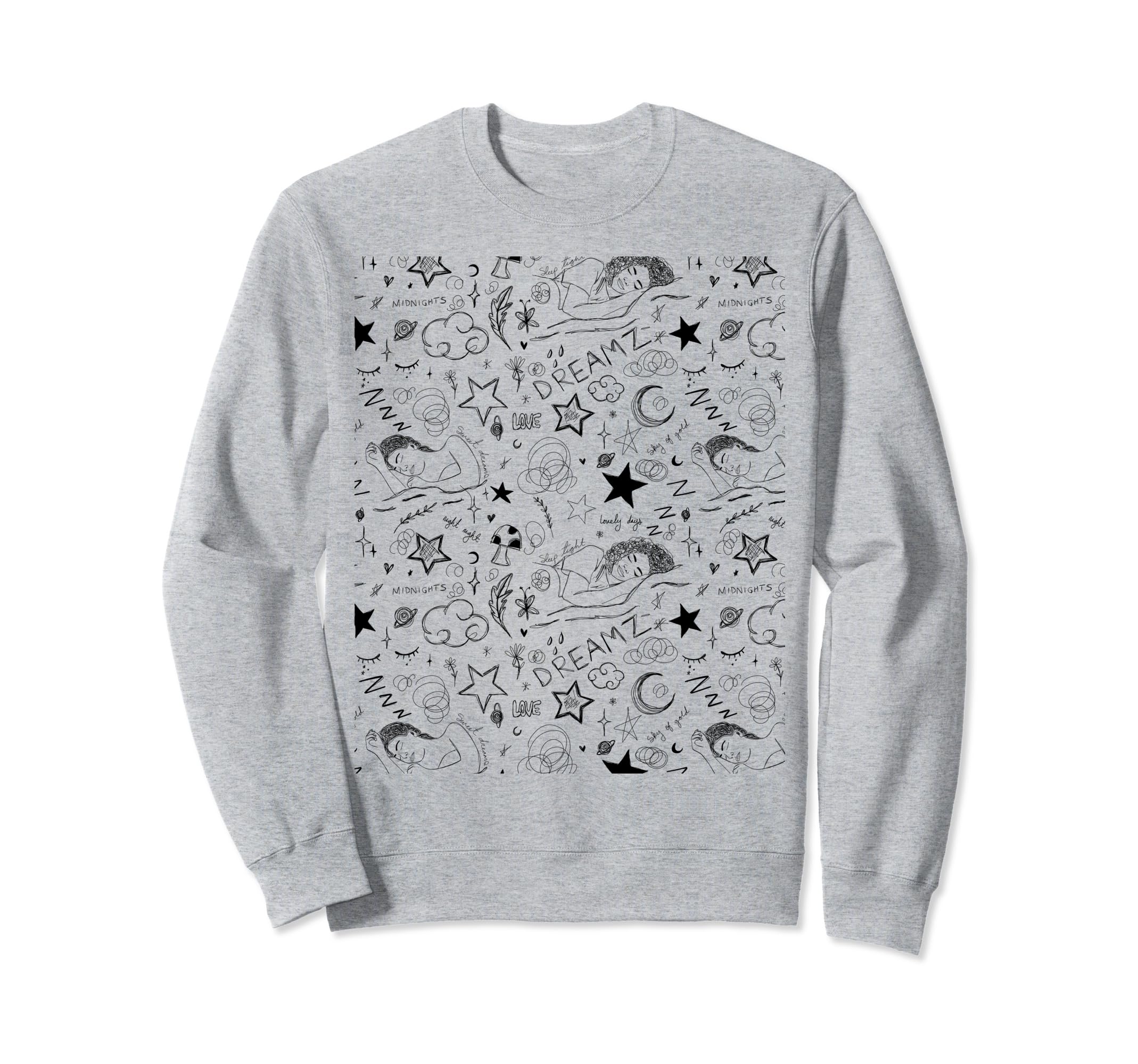 Face Abstract Line Art Drawing Sweatshirt - Unique Graphic Unisex - T-Shirt, Sweatshirt, Hoodie