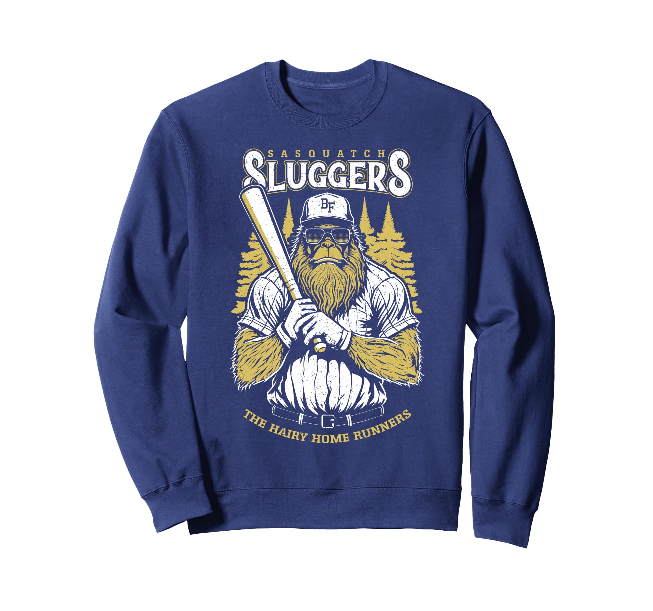 Bigfoot Baseball Player Coach Sweatshirt - Aesthetic Graphic Men Women - T-Shirt, Sweatshirt, Hoodie