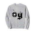 Old School Og Hip Hop Head Vinyl Cds Sweatshirt - Graphic Print for Adults - T-Shirt, Sweatshirt, Hoodie