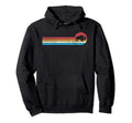 70S Stripe Distressed Buffalo Hoodie - Novelty Apparel Unisex - T-Shirt, Sweatshirt, Hoodie
