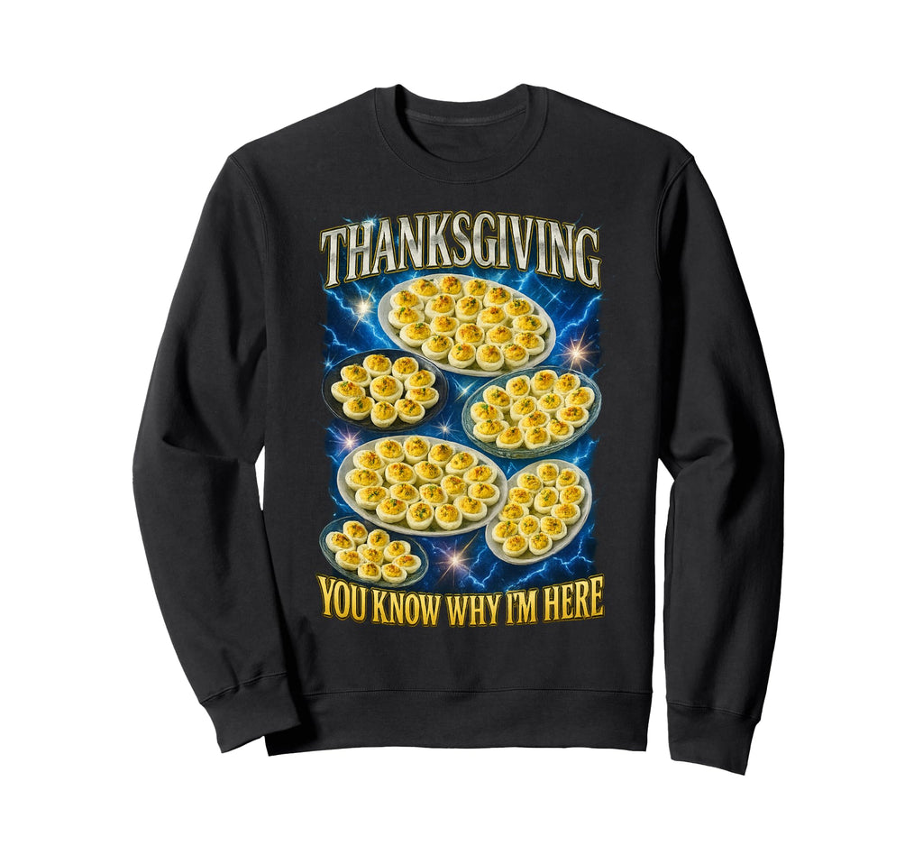 Deviled Eggs Lover Thanksgiving 90S Sweatshirt - Trendy Graphic Unisex - T-Shirt, Sweatshirt, Hoodie