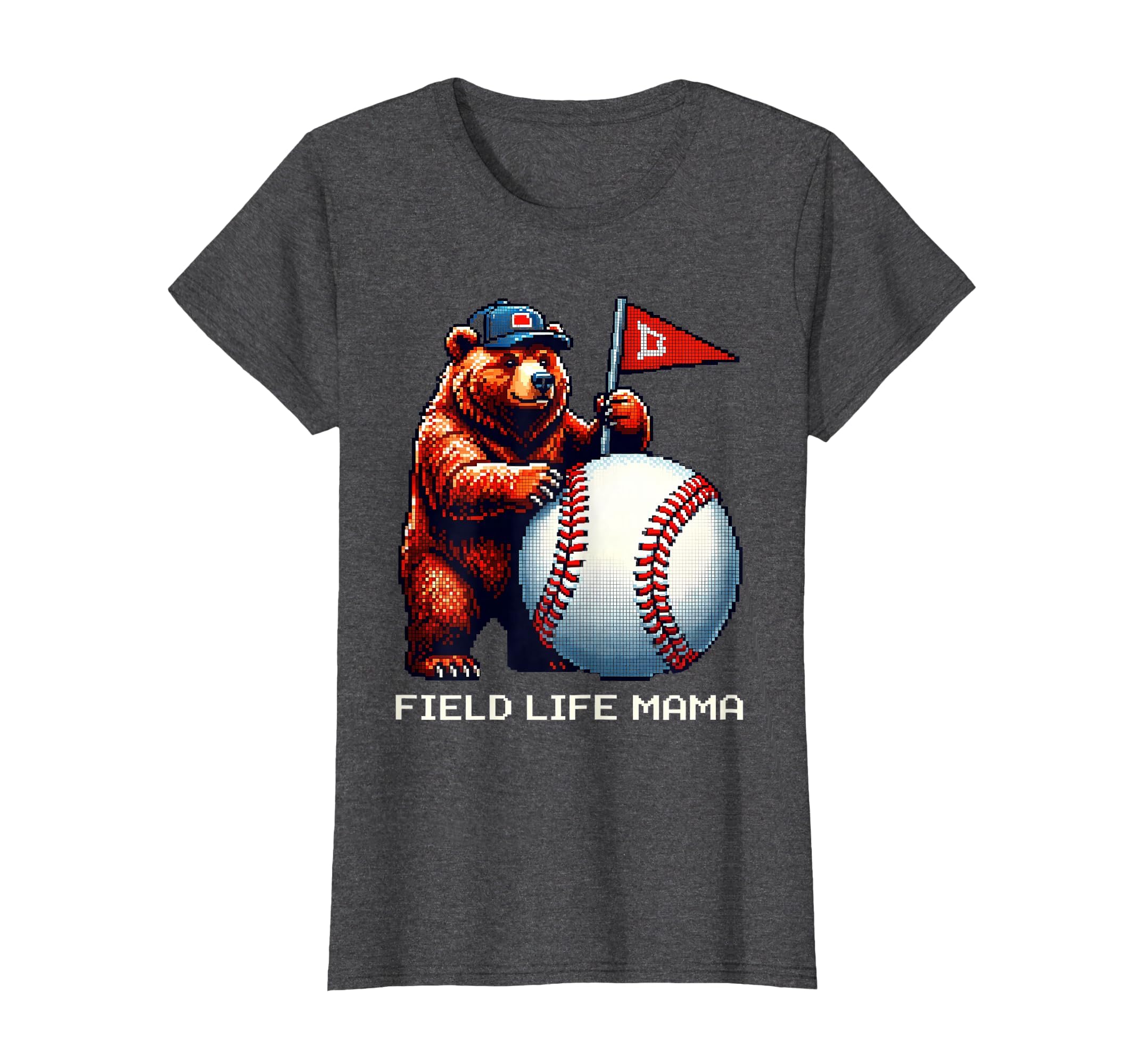Field Life Mama Baseball Mom T-Shirt - Custom Art Print Unisex - T-Shirt, Sweatshirt, Hoodie
