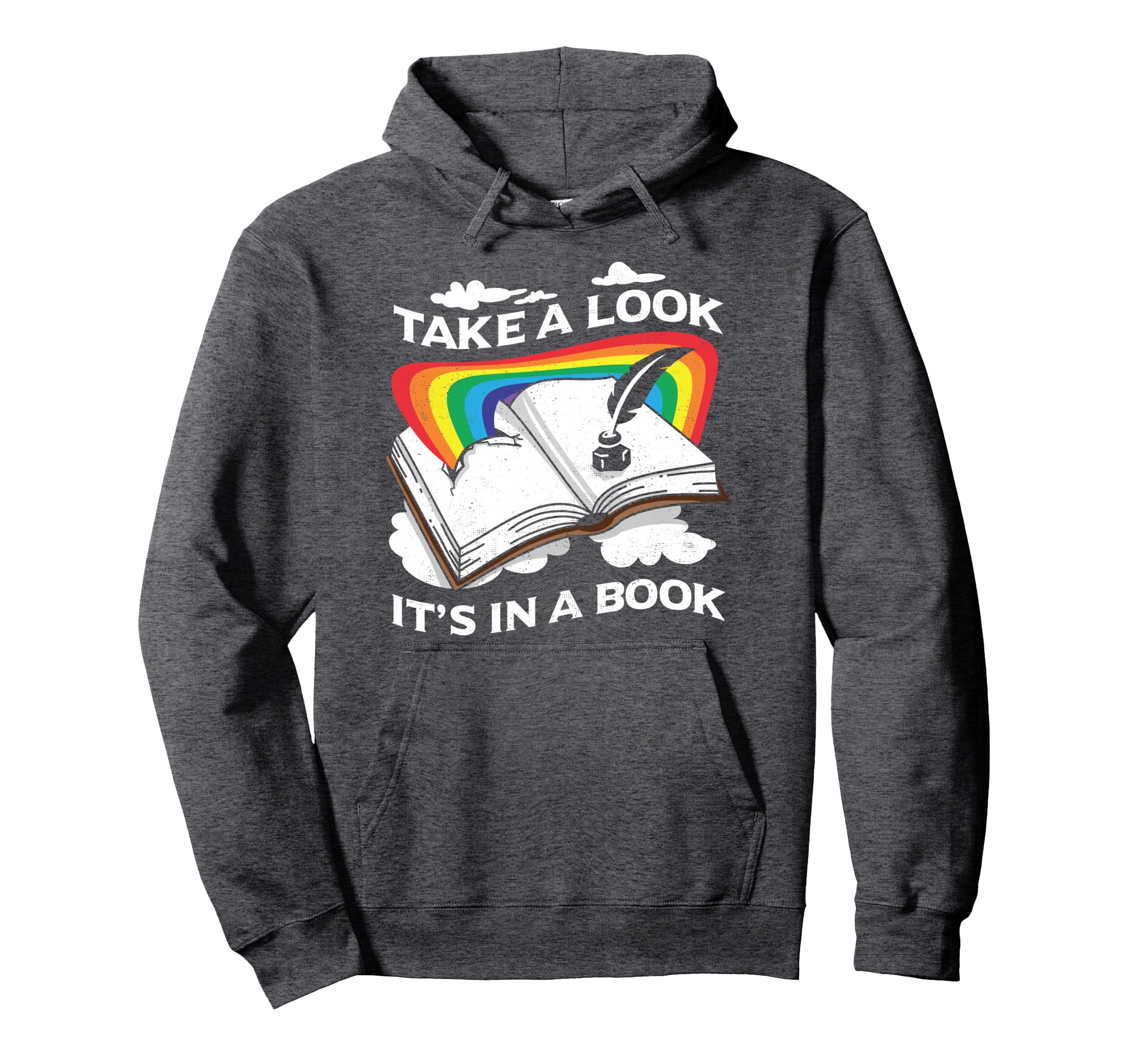 Love Reading Love Rainbows Gift Rainbow Hoodie - Graphic Print for Adults - T-Shirt, Sweatshirt, Hoodie