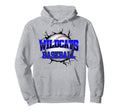 Wildcats Baseball Break Blue Hoodie - Casual Everyday Wear for Adults - T-Shirt, Sweatshirt, Hoodie