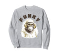 Hip Hop 80S 90S Funk Soul Monkey Sweatshirt - Fun Novelty Design for Adults - T-Shirt, Sweatshirt, Hoodie