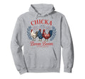 Funny Boho 4Th July Chicken Chicka Boom Hoodie - Aesthetic Graphic Unisex - T-Shirt, Sweatshirt, Hoodie