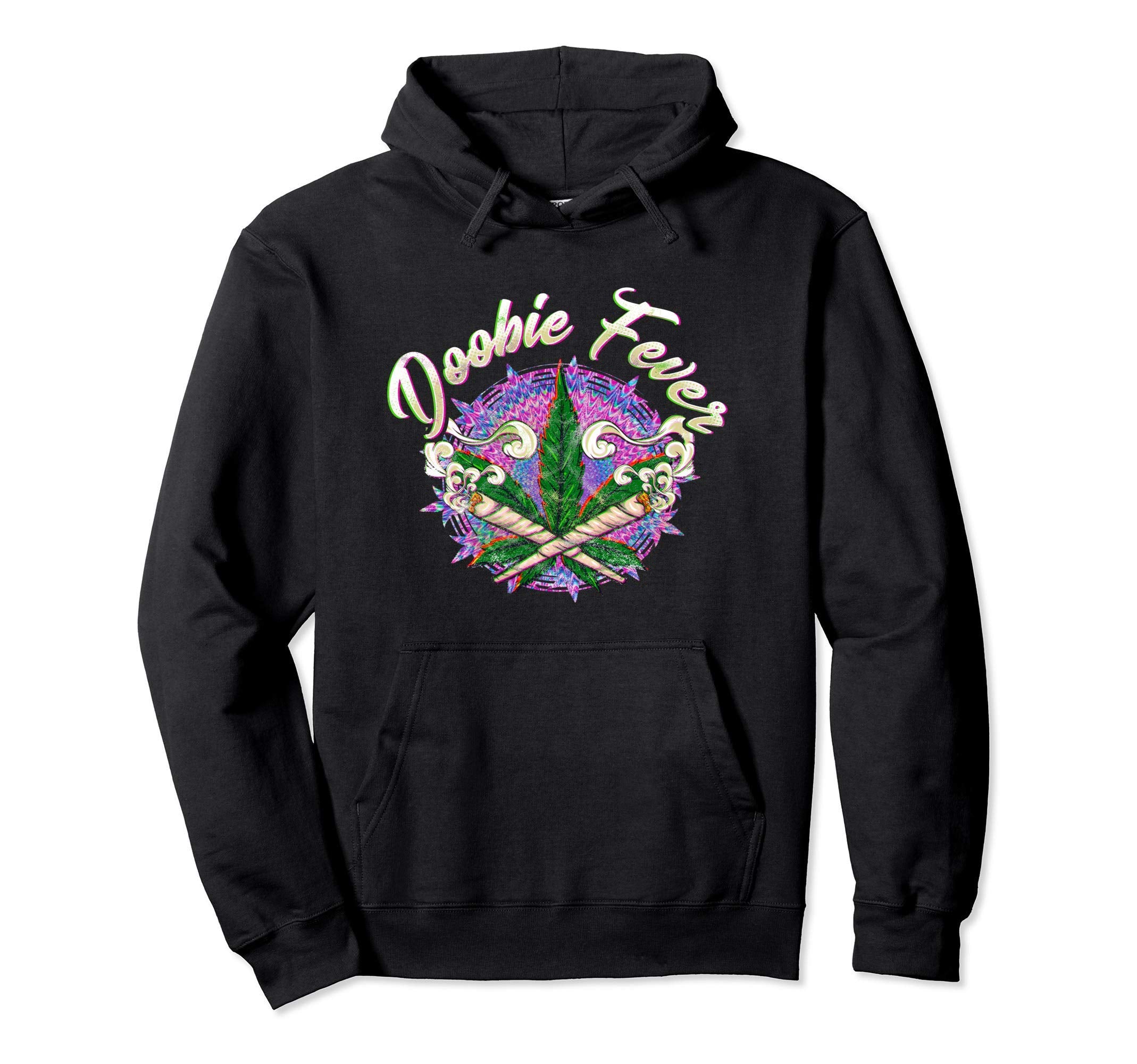 Funny Weed Disco Doobie Fever Disco Hoodie - Trendy Graphic Men Women - T-Shirt, Sweatshirt, Hoodie