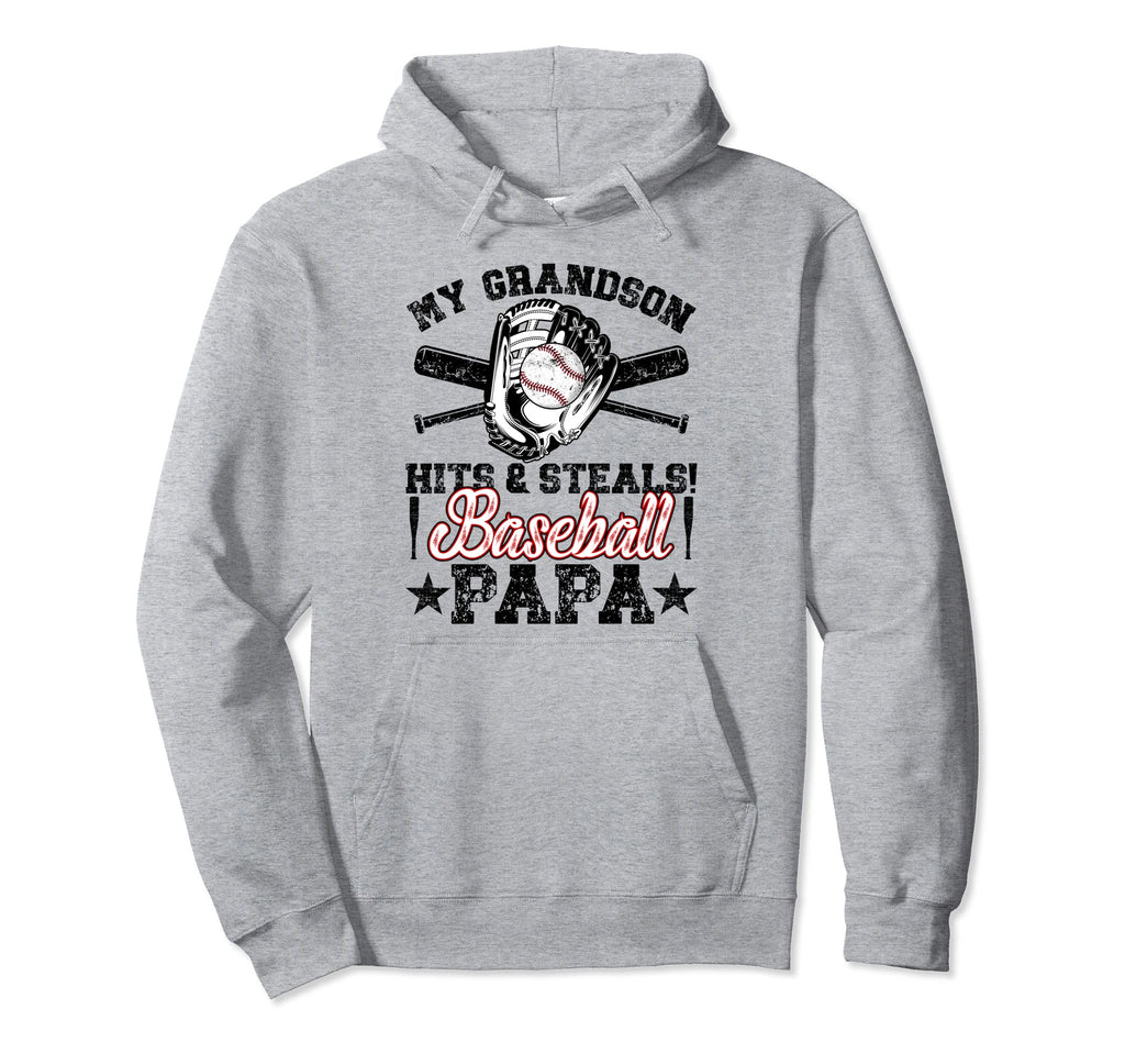 Baseball Papa Funny Papa Baseball Hoodie - Aesthetic Graphic for Adults - T-Shirt, Sweatshirt, Hoodie