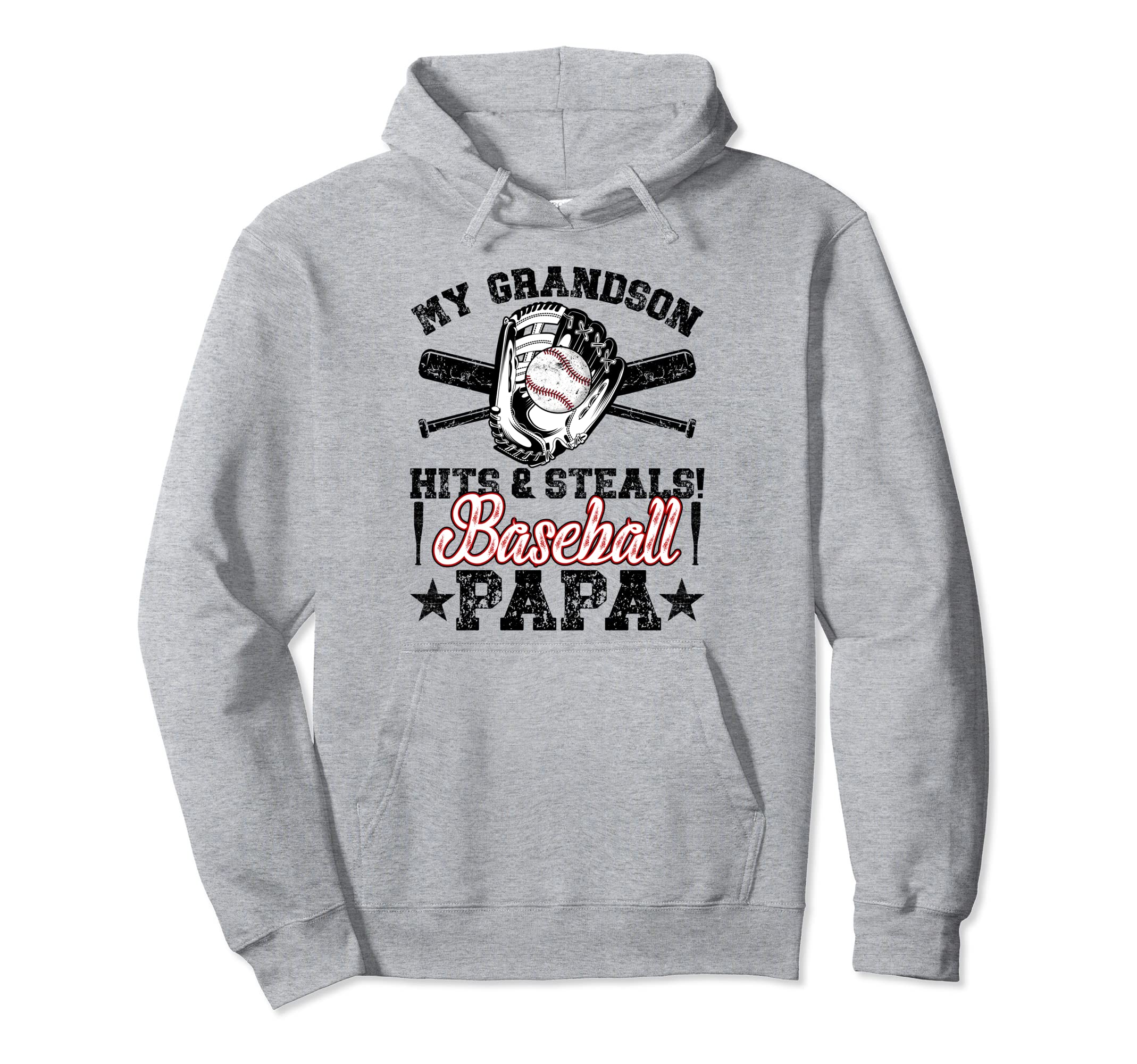 Baseball Papa Funny Papa Baseball Hoodie - Aesthetic Graphic for Adults - T-Shirt, Sweatshirt, Hoodie