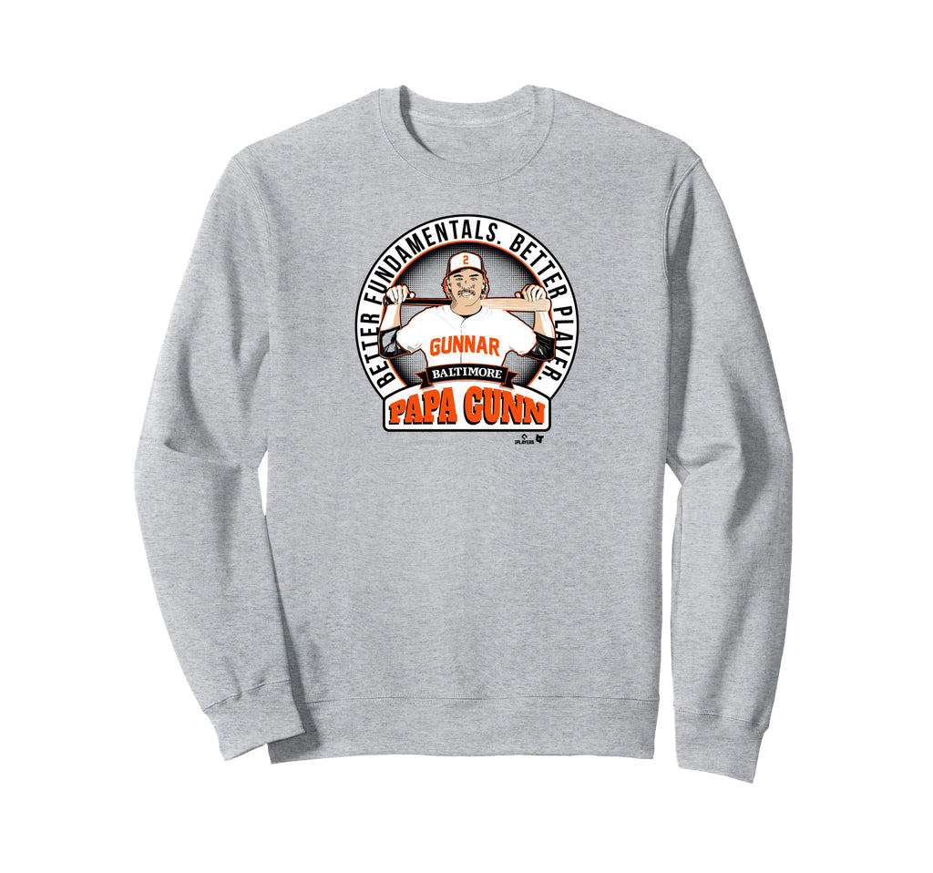 Gunnar Henderson Papa Gunn Sweatshirt - Casual Everyday Wear Men Women - T-Shirt, Sweatshirt, Hoodie