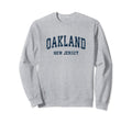 Oakland New Jersey Nj Varsity Sports Sweatshirt - Novelty Apparel Unisex - T-Shirt, Sweatshirt, Hoodie