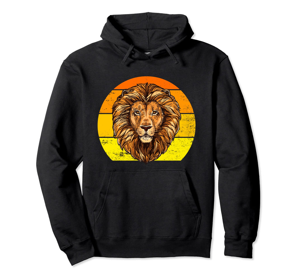Lion Sunset Magestic African Lion Hoodie - Unique Graphic for Adults - T-Shirt, Sweatshirt, Hoodie