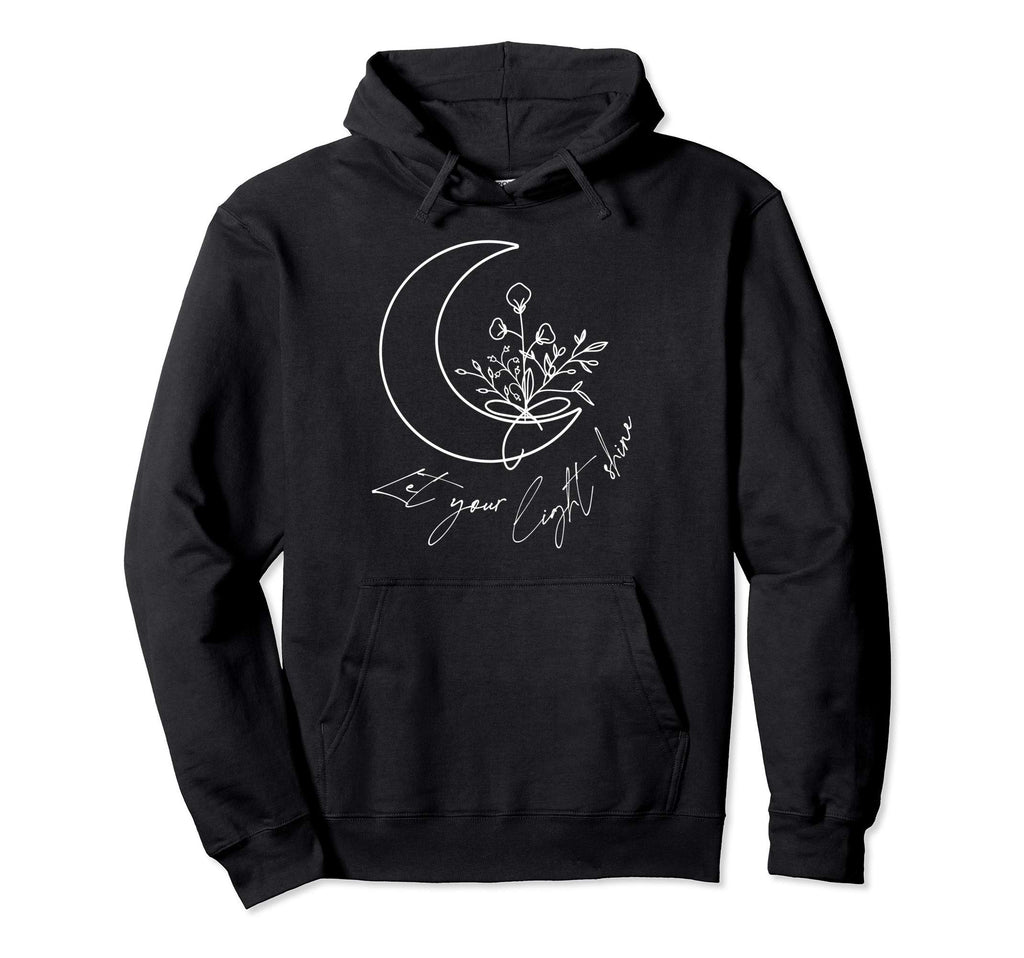 Let Your Light Shine Boho Peace Hoodie - Aesthetic Graphic Men Women - T-Shirt, Sweatshirt, Hoodie