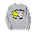 Ball Grandma Softball Baseball Sweatshirt - Unique Graphic Men Women - T-Shirt, Sweatshirt, Hoodie