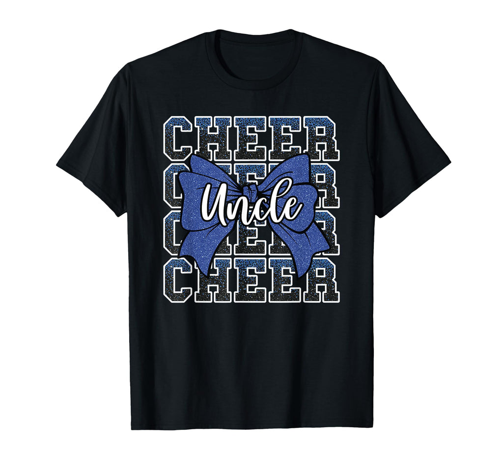 Cheer Uncle Aunt Bow Sport Cheerleader T-Shirt - Unique Graphic Men Women - T-Shirt, Sweatshirt, Hoodie