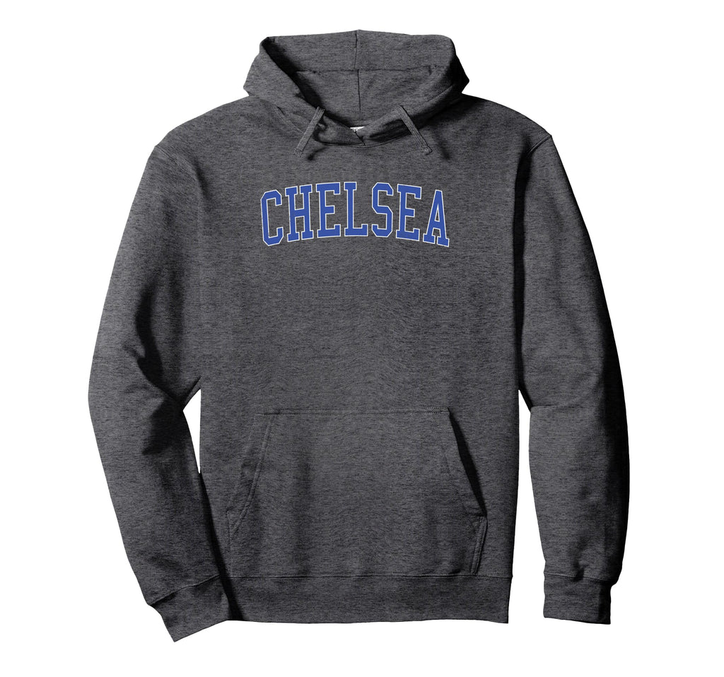 Chelsea Al Distressed Blue Varsity Hoodie - Fun Novelty Design Unisex - T-Shirt, Sweatshirt, Hoodie