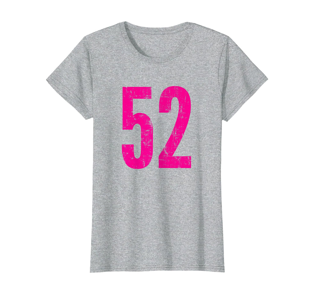 Number 52 Distressed Sport Team Player T-Shirt - Graphic Print Unisex - T-Shirt, Sweatshirt, Hoodie