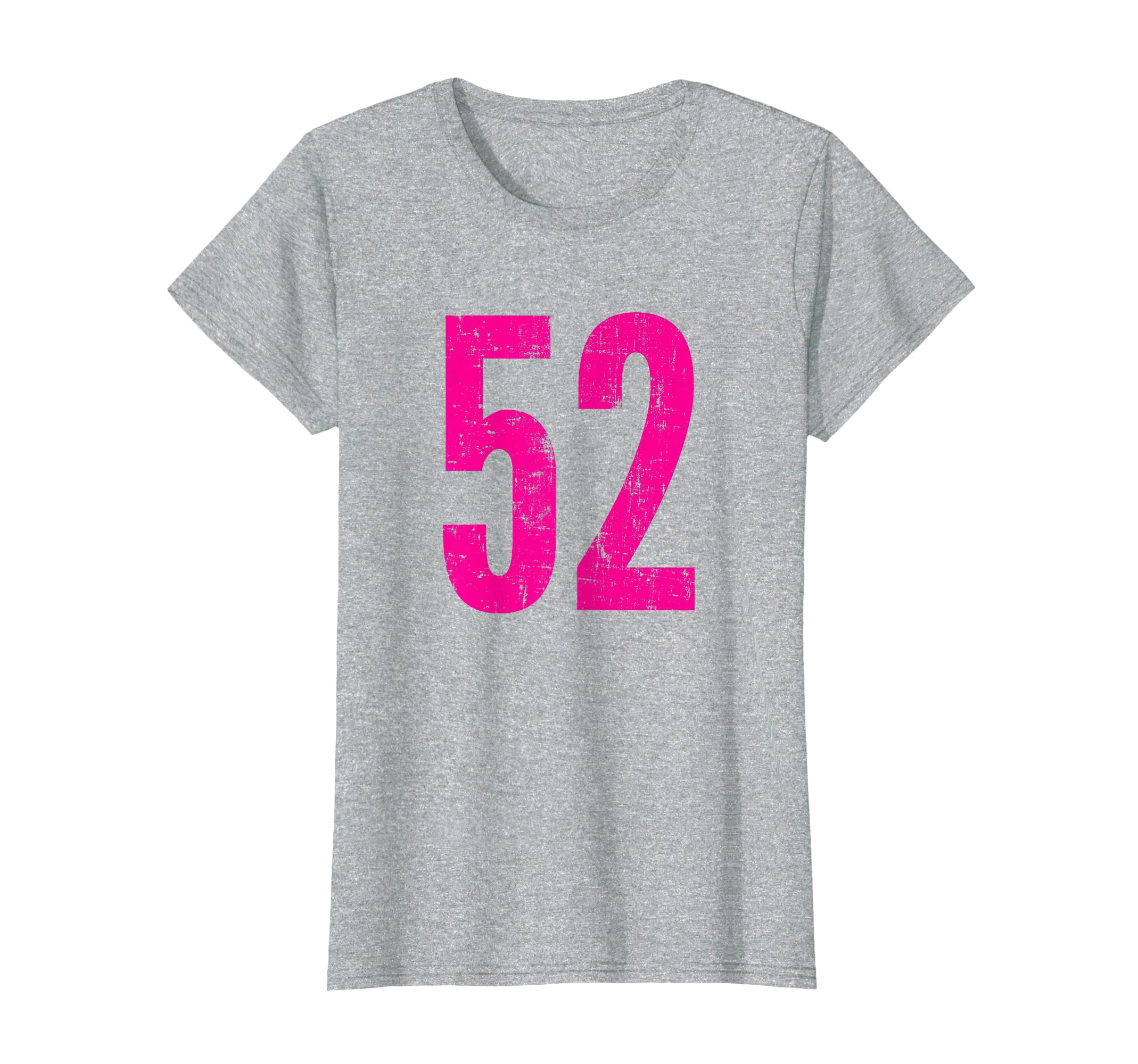 Number 52 Distressed Sport Team Player T-Shirt - Graphic Print Unisex - T-Shirt, Sweatshirt, Hoodie
