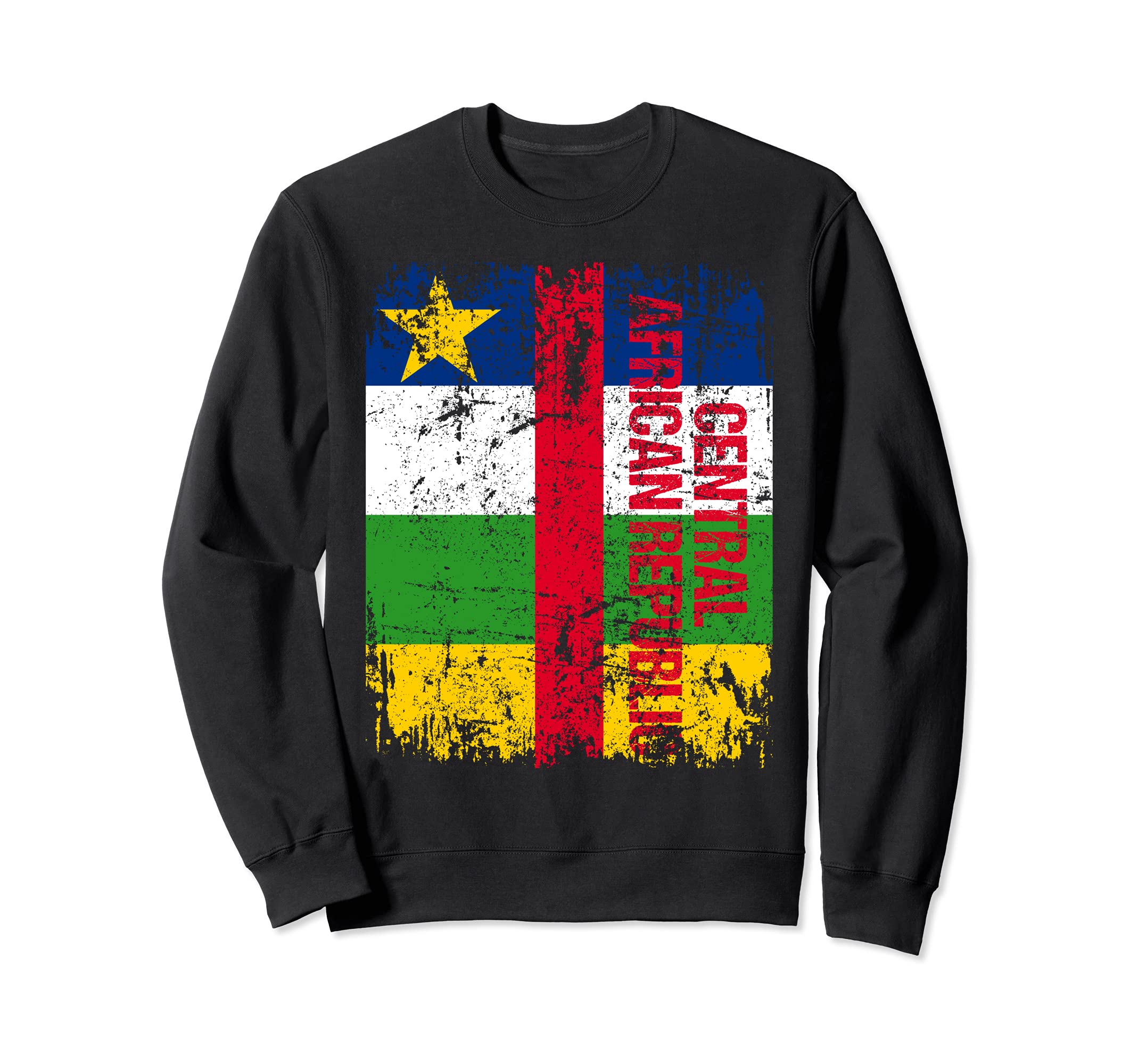 Central African Republic Flag Sweatshirt - Casual Everyday Wear Unisex - T-Shirt, Sweatshirt, Hoodie