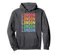 London England Britain Uk Colorful Hoodie - Graphic Print Unisex - T-Shirt, Sweatshirt, Hoodie