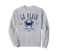 La Plata Maryland Crab Distressed Sweatshirt - Unique Graphic for Adults - T-Shirt, Sweatshirt, Hoodie