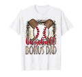 Baseball Bonus Dad Leopard Proud Ball T-Shirt - Novelty Apparel for Adults - T-Shirt, Sweatshirt, Hoodie