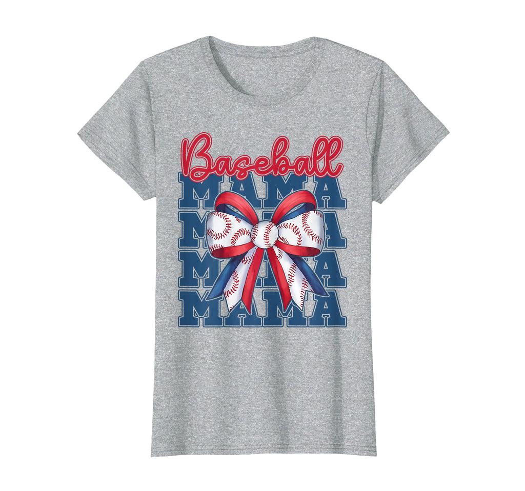 Baseball Mama Coquette Bow Sport Mom T-Shirt - Unique Graphic for Adults - T-Shirt, Sweatshirt, Hoodie