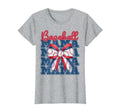 Baseball Mama Coquette Bow Sport Mom T-Shirt - Unique Graphic for Adults - T-Shirt, Sweatshirt, Hoodie