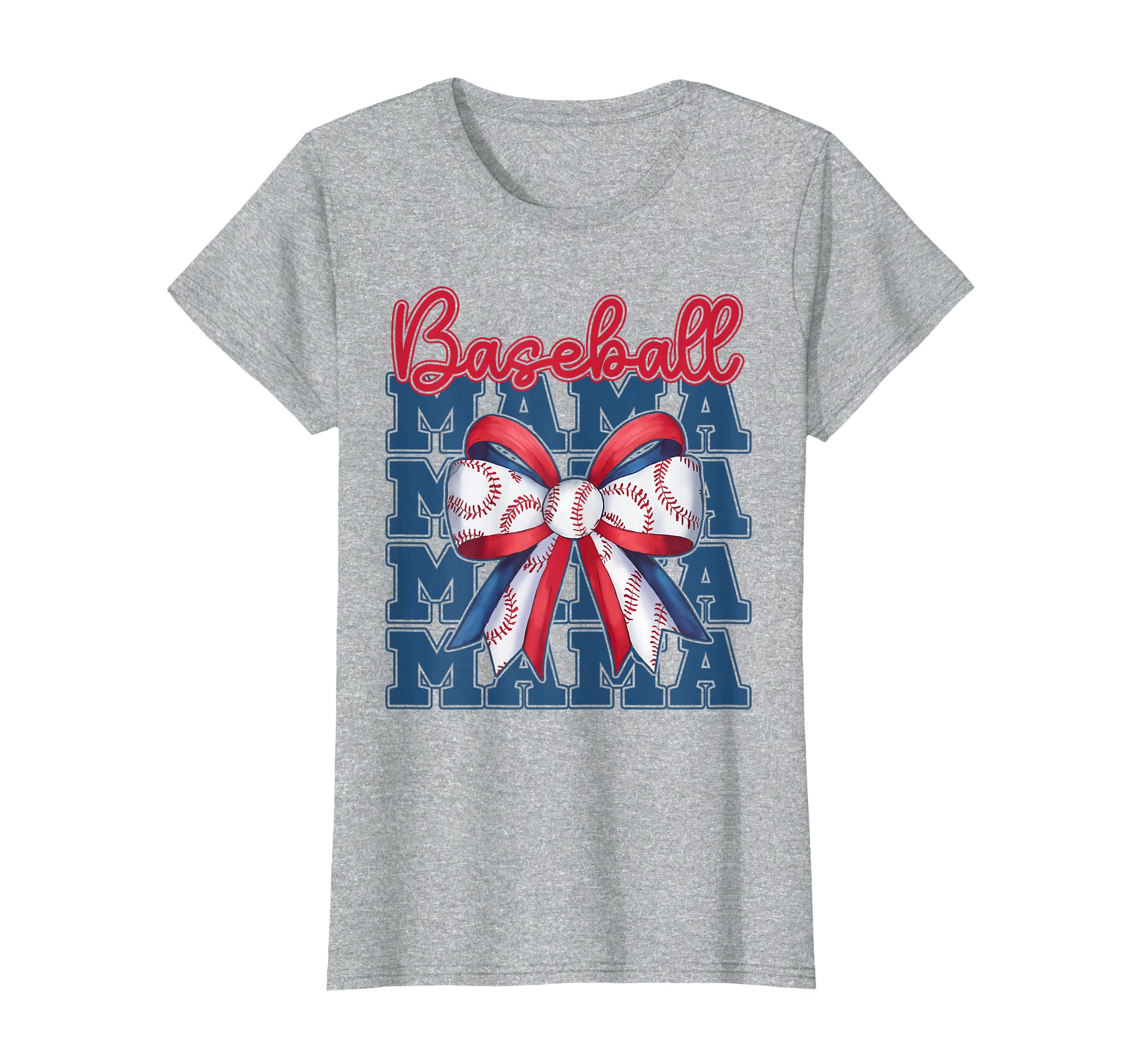 Baseball Mama Coquette Bow Sport Mom T-Shirt - Unique Graphic for Adults - T-Shirt, Sweatshirt, Hoodie