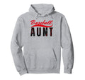 Baseball Aunt Family Matching Aunt Hoodie - Novelty Apparel for Adults - T-Shirt, Sweatshirt, Hoodie